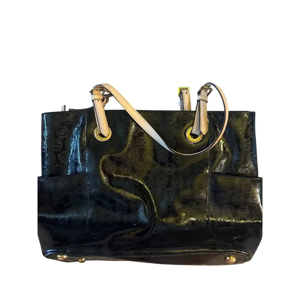 MICHAEL KORS JET SET TOTE- black